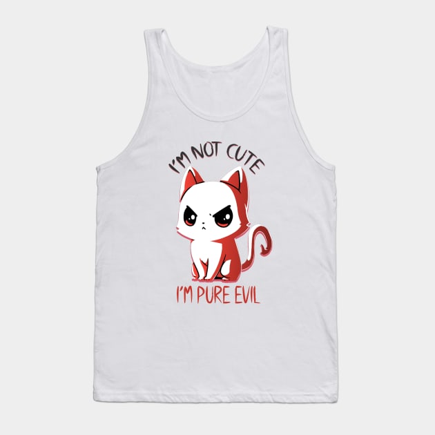 Pure evil cat Tank Top by BCB